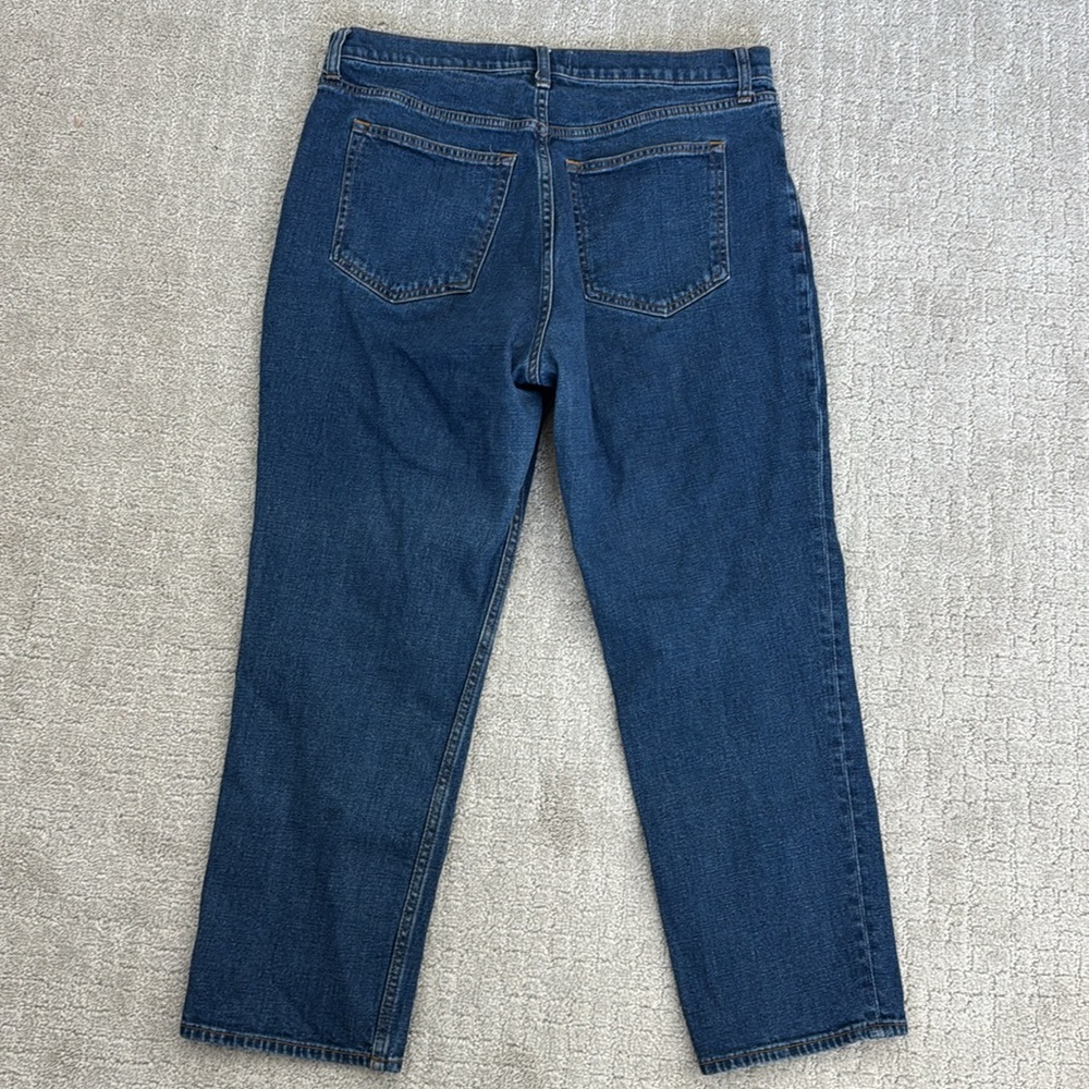Abercrombie & Fitch “Ankle Straight Ultra High Rise” jeans denim medium wash - Picture 6 of 7